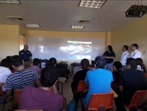 Como primera actividad se asistió a la presentación de la empresa con los alumnos y descripción de las actividades con vehículos de operación remota.
