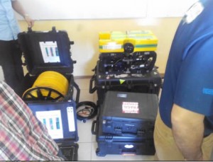 La compañía presento su equipo portátil que utiliza en la zonda de Campeche en inspección submarina y toma de videos.